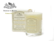 140939サンタールエボーテフレンチクラシック　グラスキャンドル　コットンリネン