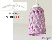 170110ペンダントライト イタリア製　陶器製 ランプシェード Modigliani モディリアーニ　 INTLAMPTU18 バイオレッド　紫