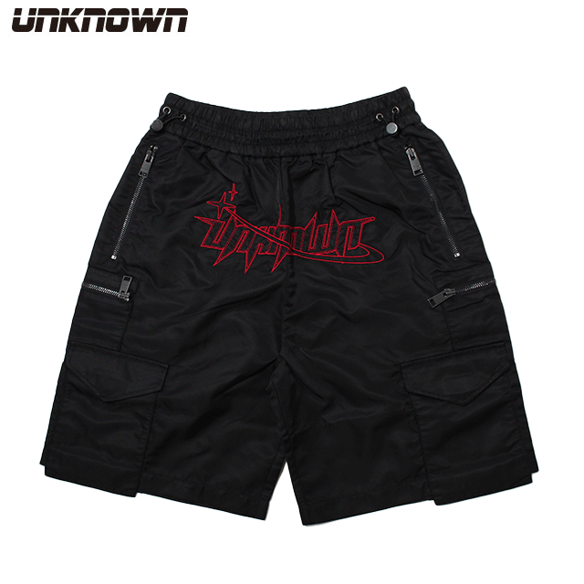 UNKNOWN EMBROIDERY LOGO NYRON SHORTS ショートパンツ