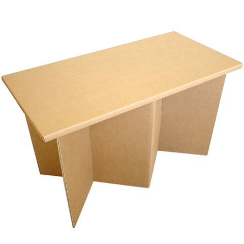 強化ダンボール製テーブル「クロス・ハイ」