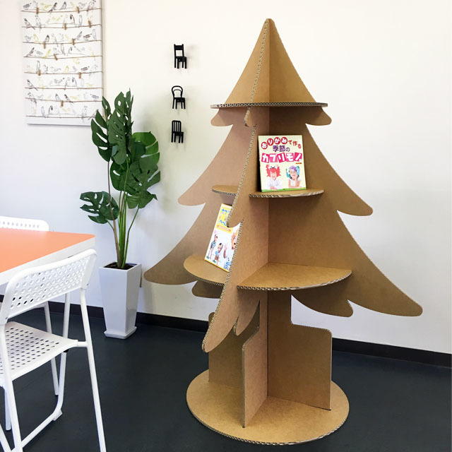 クリスマス・エコイベントに木型棚・ディスプレイ商品代「ツリー