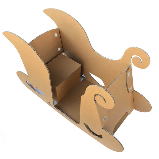 クリスマス　サンタのソリ 子供が乗れるサンタさんのソリ（クリスマスイベント装飾演出