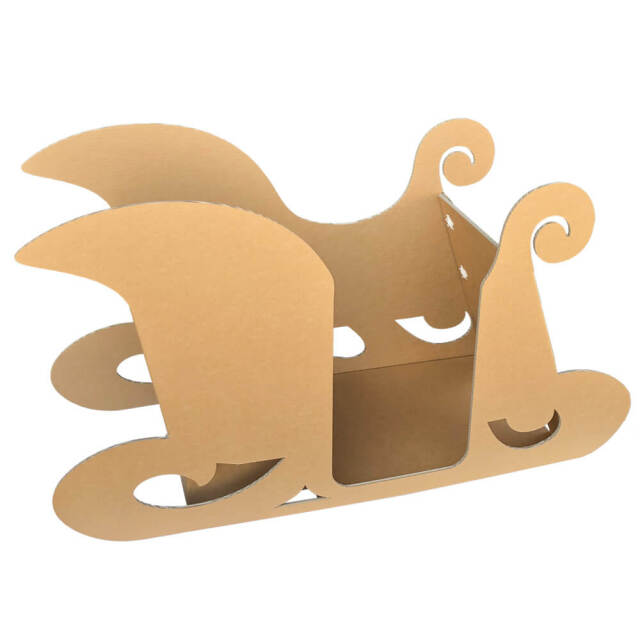 子供が乗れるサンタさんのソリ（クリスマスイベント装飾演出