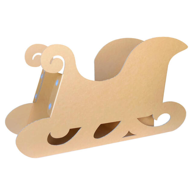 子供が乗れるサンタさんのソリ（クリスマスイベント装飾演出