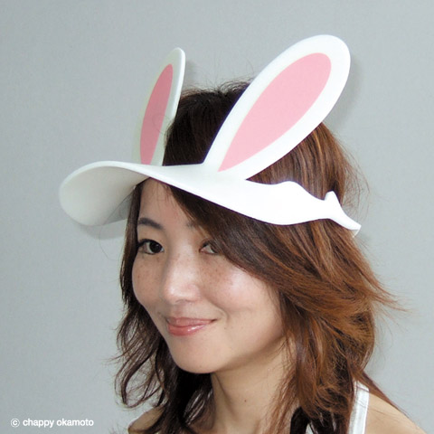 うさぎに変身帽子「うさみみバニーバイザー」