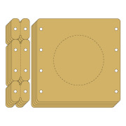 強化ダンボール製ダンボールパーティション壁セット