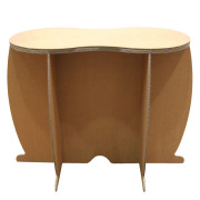 強化ダンボール製展示会用受付テーブルピーナッツ・スタンディング