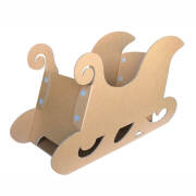 子供が乗れるサンタさんのソリ（クリスマスイベント装飾・ディスプレイ用）