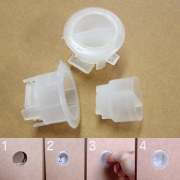 簡単に接合！プラスチック製ダンボール留め具20個セット(２層シート用）