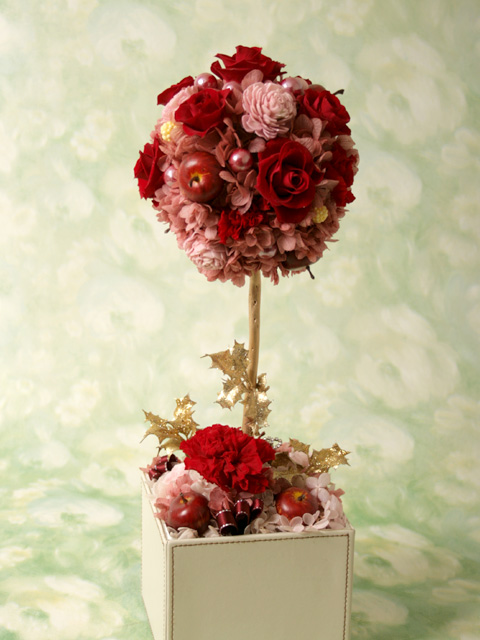[イタリアンデザイン]flower topiary(RED/s)