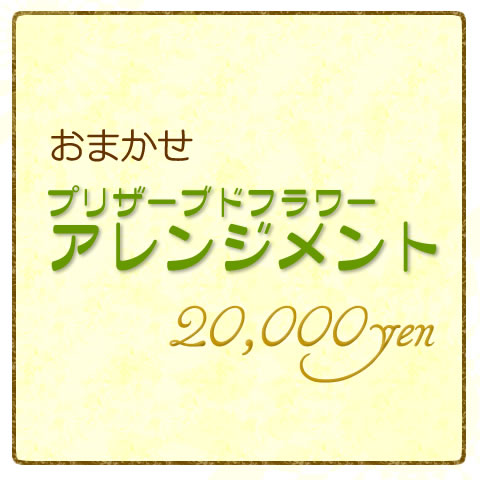 おまかせプリザーブドフラワーアレンジメント20000円