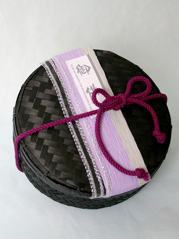 和カゴアレンジ・バラカラー