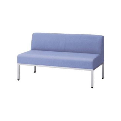 プラス ロビーチェア LS-150リーズ ビニールレザー張り 2人用 背付肘なし W1200×D615×H670 LS-1521N 15-020