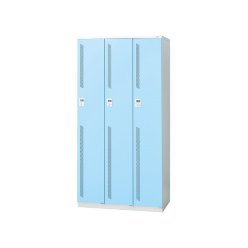 プラス 更衣ロッカー LZシリーズ カラータイプ 3人用 ダイヤル錠 W900×D515×H1790 LZ-3D 31-345