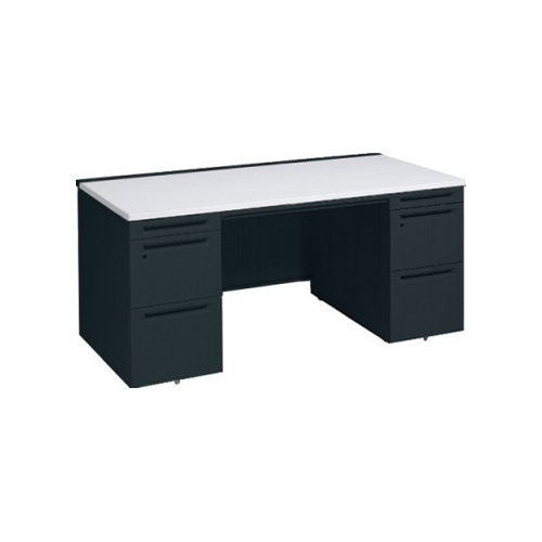 オカムラ アドバンス 両袖デスク W1800×D800×H720 両3段 中央引出し付 3V0SBE-MK61