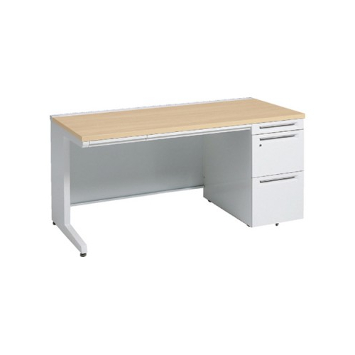 オカムラ アドバンス　片袖デスク W1600×D700×H720 3段袖 中央引出し付 3V1SAF-MK54