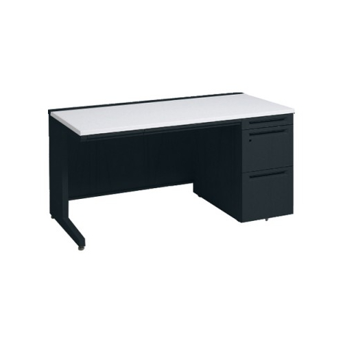 オカムラ アドバンス　片袖デスク W1500×D700×H720 3段袖 中央引出し付 3V1SAG-MK61