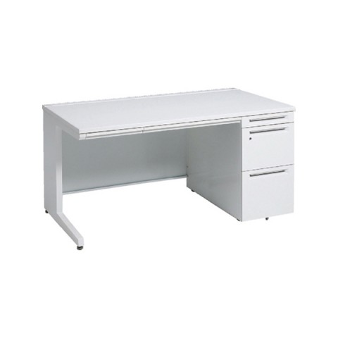 オカムラ アドバンス　片袖デスク W1500×D800×H720 3段袖 中央引出し付 3V1SBG-MK/3V1TBG-MK