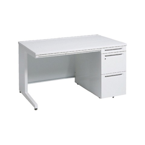 オカムラ アドバンス　片袖デスク W1100×D800×H720 3段袖 中央引出し付 3V1SBK-MK/3V1TBK-MK