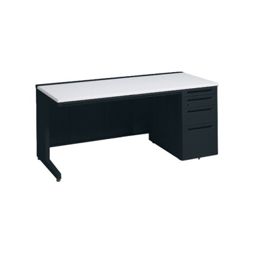 オカムラ アドバンス　片袖デスク W1800×D700×H720 4段袖 中央引出し付 3V1WAE-MK61