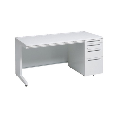 オカムラ アドバンス　片袖デスク W1600×D700×H720 4段袖 中央引出し付 3V1WAF-MK/3V1XAF-MK