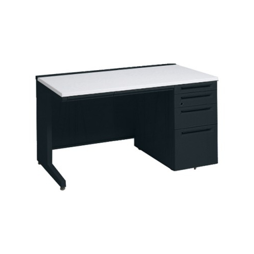 オカムラ アドバンス　片袖デスク W1100×D700×H720 4段袖 中央引出し付 3V1WAK-MK61