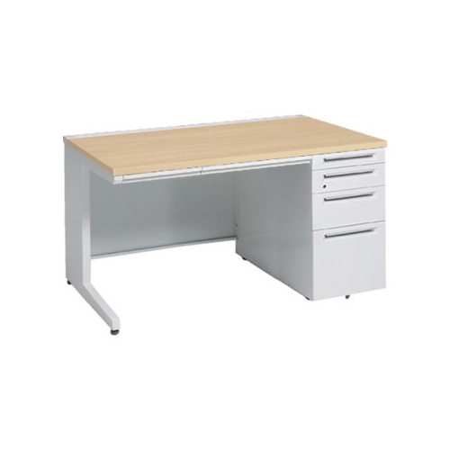 オカムラ アドバンス　片袖デスク W1200×D800×H720 4段袖 中央引出し付 3V1WBJ-MK54