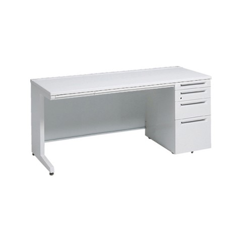 オカムラ アドバンス　片袖デスク W1800×D600×H720 4段袖 中央引出し付 3V1WCE-MK/3V1XCE-MK