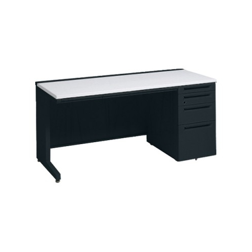 オカムラ アドバンス　片袖デスク W1600×D600×H720 4段袖 中央引出し付 3V1WCF-MK61