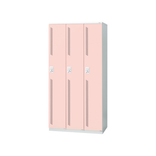 プラス 更衣ロッカー LZシリーズ カラータイプ 3人用 プッシュ錠 W900×D515×H1790 LZ-3T 41-882