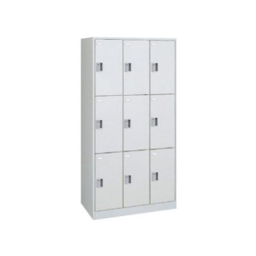 オカムラ FZロッカー(エフゼット)タイプ 9人用ロッカー シリンダー錠 3列3段 W900×D450×H1790 4559FZ-Z13