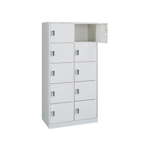 オカムラ FZロッカー(エフゼット)タイプ 10人用ロッカー シリンダー錠 2列5段 W900×D450×H1790 4560FZ-Z13