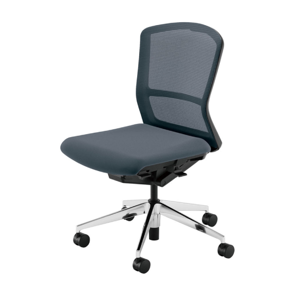 内田洋行ウチダ エルフィチェア メッシュ ミドルバック 肘無 ナイロンキャスター 5-360-180/5-360-120