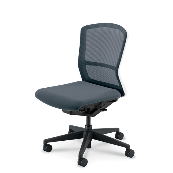 ウチダウチダ エルフィチェア メッシュ ミドルバック 肘無 ナイロンキャスター 5-360-140/5-360-160