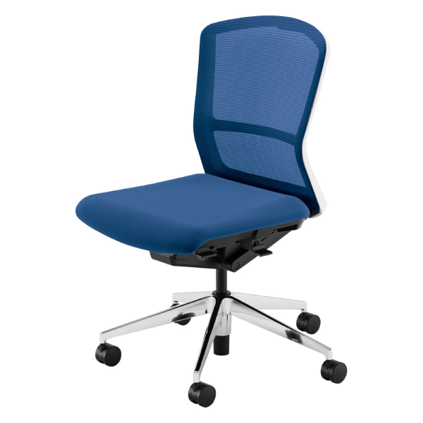 ウチダウチダ エルフィチェア メッシュ ミドルバック 肘無 ウレタンキャスター 5-360-190/5-360-130