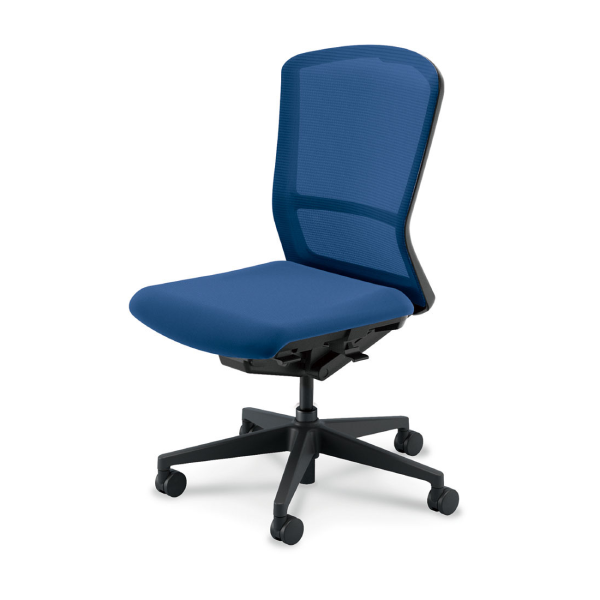 内田洋行ウチダ エルフィチェア メッシュ ハイバック 肘無 ナイロンキャスター 5-360-200