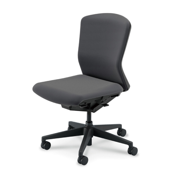 内田洋行 ウチダ エルフィチェア クロス ミドルバック 肘無 ナイロンキャスター 5-360-300