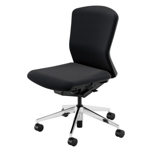 ウチダ ウチダ エルフィチェア クロス ミドルバック 肘無 ウレタンキャスター 5-360-390/5-360-330