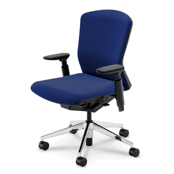 内田洋行 エルフィ抗ウイルス加工張地 ブラック枠 ミドルバック ポリッシュ脚 KAAB型肘 ウレタンキャスター 5-360-335G/H/J