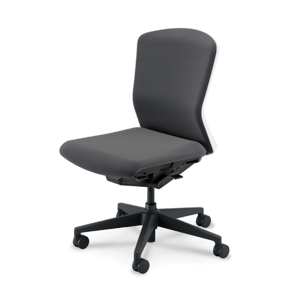 ウチダ ウチダ エルフィチェア クロス ミドルバック 肘無 ナイロンキャスター 5-360-340/5-360-360