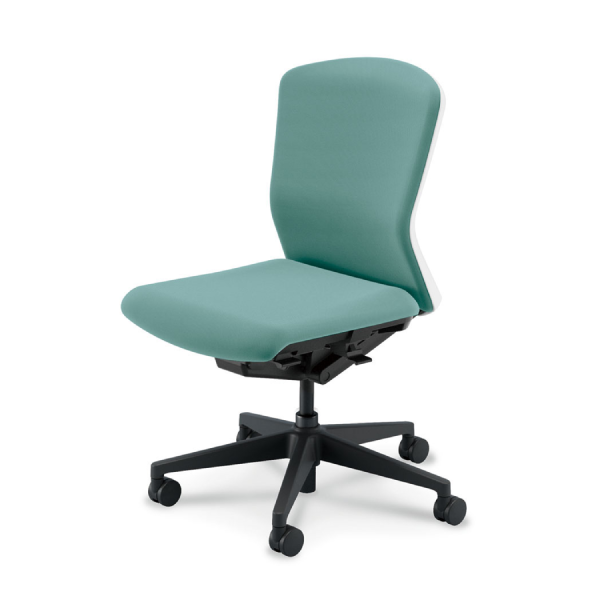 ウチダ ウチダ エルフィチェア クロス ミドルバック 肘無 ナイロンキャスター 5-360-340/5-360-360