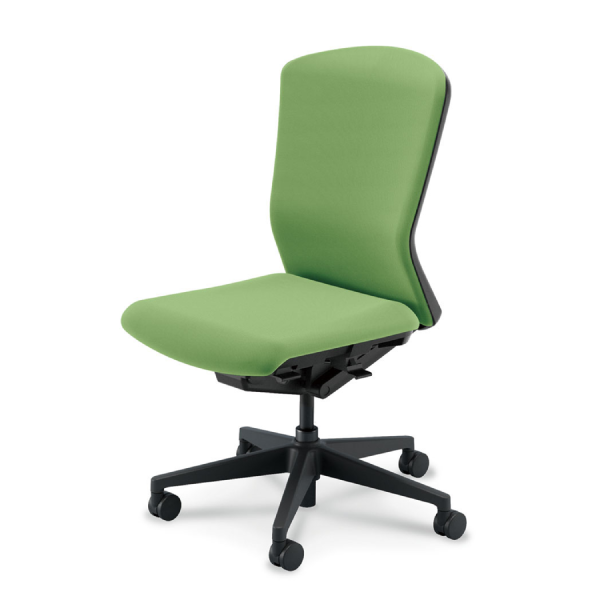 ウチダ ウチダ エルフィチェア クロス ハイバック 肘無 ブラックフレーム ナイロンキャスター 5-360-400