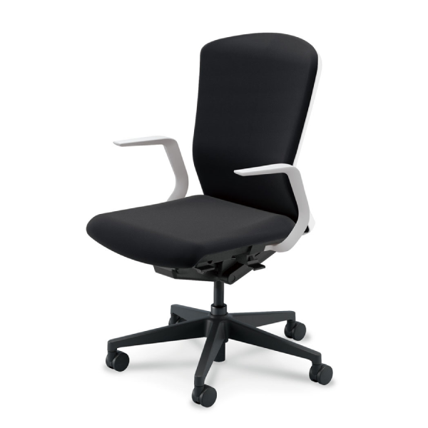 ウチダウチダ エルフィチェア クロス ハイバック L型肘(ELAW型) ナイロンキャスター 5-360-441/5-360-461