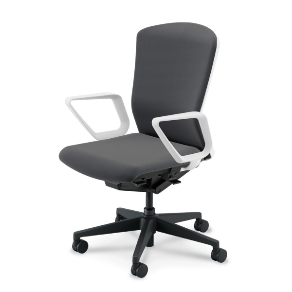 ウチダ エルフィチェア クロス ハイバック リング肘(ERAW型) ナイロンキャスター 5-360-443/5-360-463