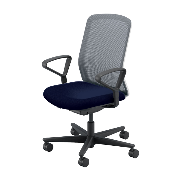 内田洋行 カリッサ2 チェア メッシュタイプ ハイバック リング肘 ナイロンキャスター　5-370-75/5-370-25