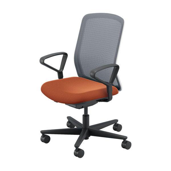 内田洋行 カリッサ2チェア メッシュタイプ ハイバック リング肘 ウレタンキャスター　5-370-77/5-370-27