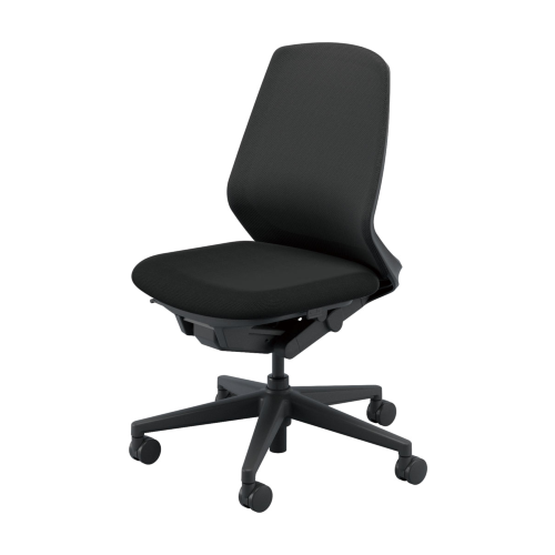 ウチダ ニンバスチェア(Nimbus) ミドルバック ブラック脚 肘なし ウレタンキャスター NA-100WBAL-PU/NA-100BBAL-PU