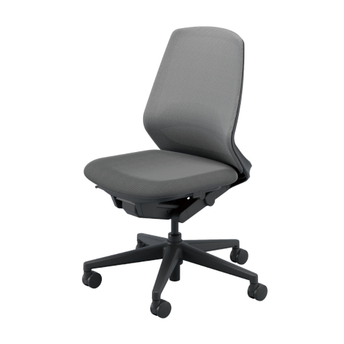 ウチダ ニンバスチェア(Nimbus) ミドルバック ブラック脚 肘なし ランバーサポート付 NA-100WBAL-PAL/NA-100BBAL-PAL