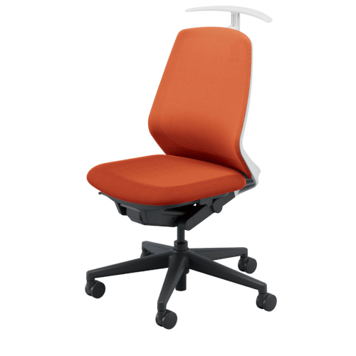 ウチダ ニンバスチェア(Nimbus) ミドルバック ブラック脚 肘なし ジャケットハンガー付 NA-100WBAL-PAH/NA-100BBAL-PAH