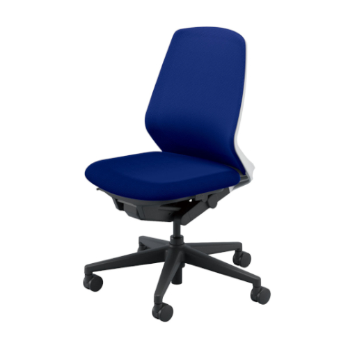 ウチダ ニンバスチェア ミドルバック ブラック脚 肘なし ランバー付  NA-100WBAL-PUL/5-373-3062